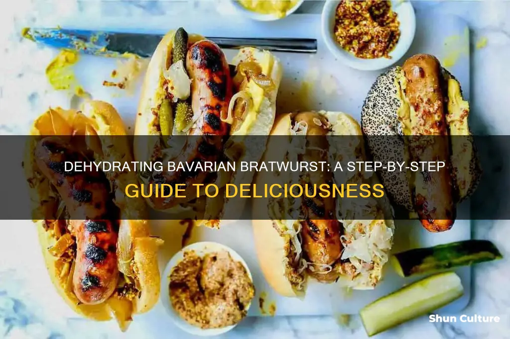 how to dehydrate bavarian bratworst