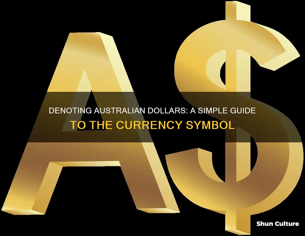 how to denote australian dollars