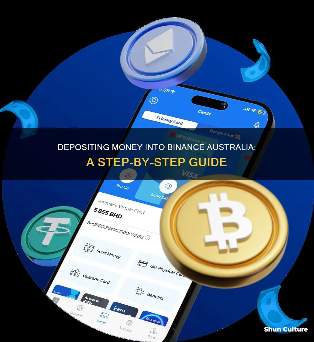 how to deposit money into binance australia