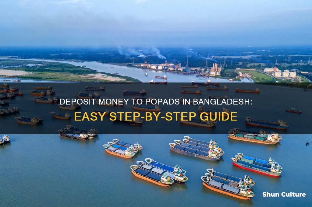 how to deposit money to popads in bangladesh