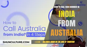 Making Toll-Free Calls: India to Australia