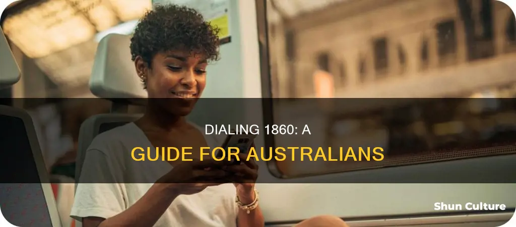 how to dial 1860 number from australia