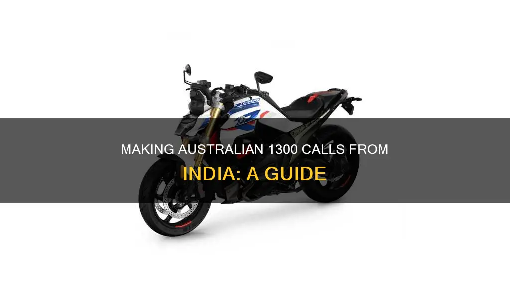 how to dial a 1300 australian number from india