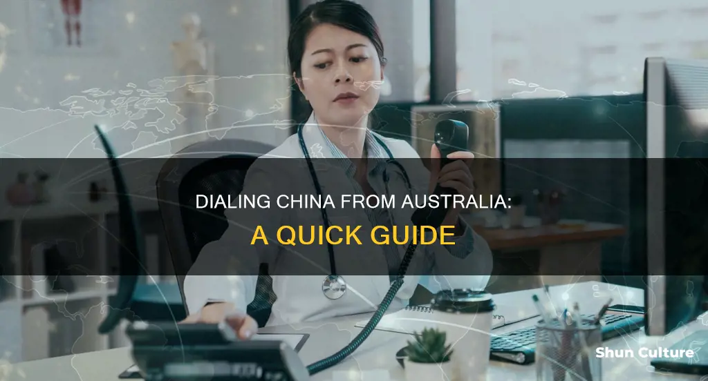 how to dial a china number from australia