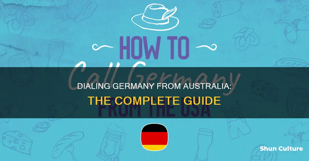 how to dial a german number from australia