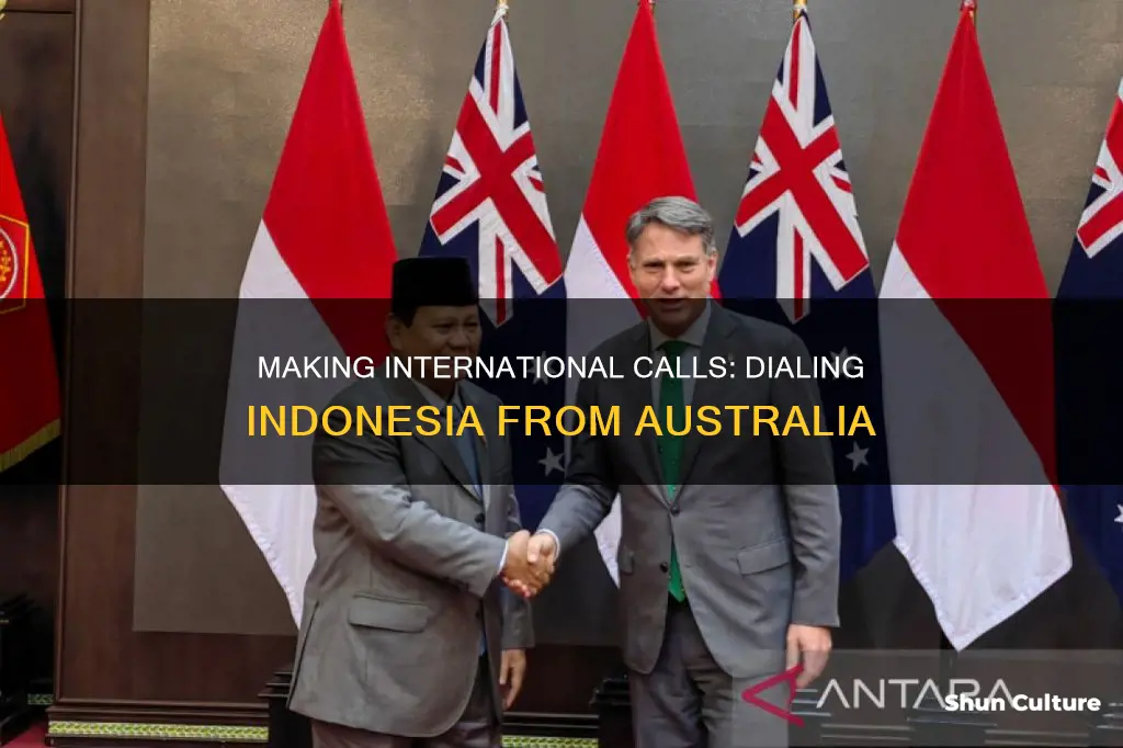 how to dial a indonesia number from australia