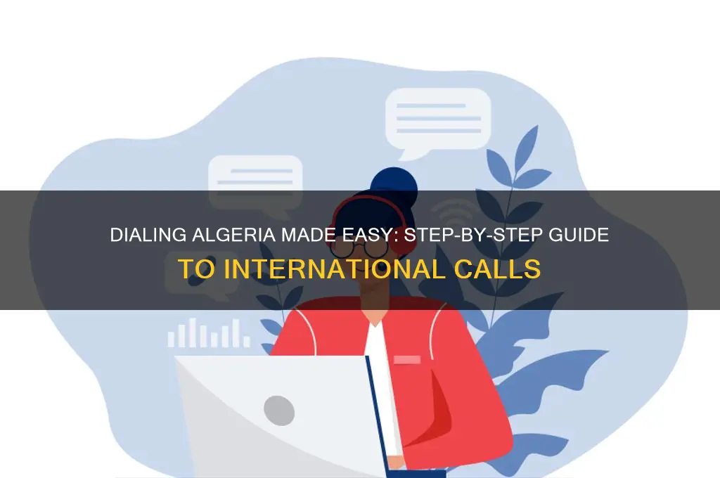 how to dial algeria