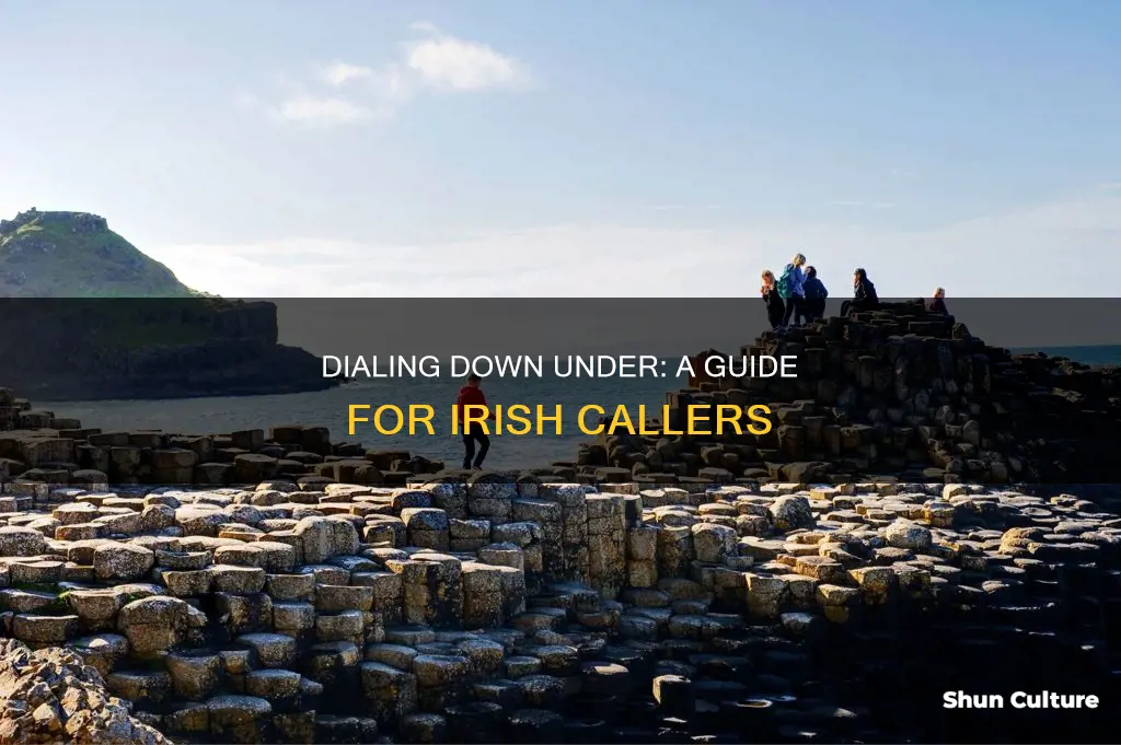 how to dial an australian number from ireland