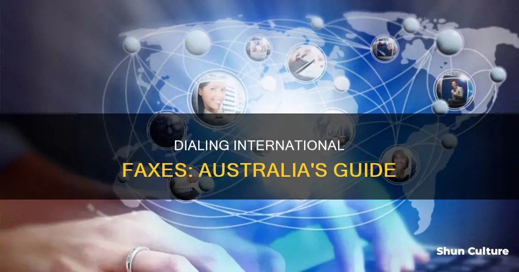 how to dial an international fax number from australia