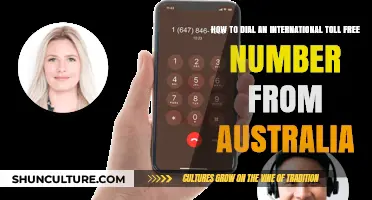 Dialing Internationally: Toll-Free from Australia