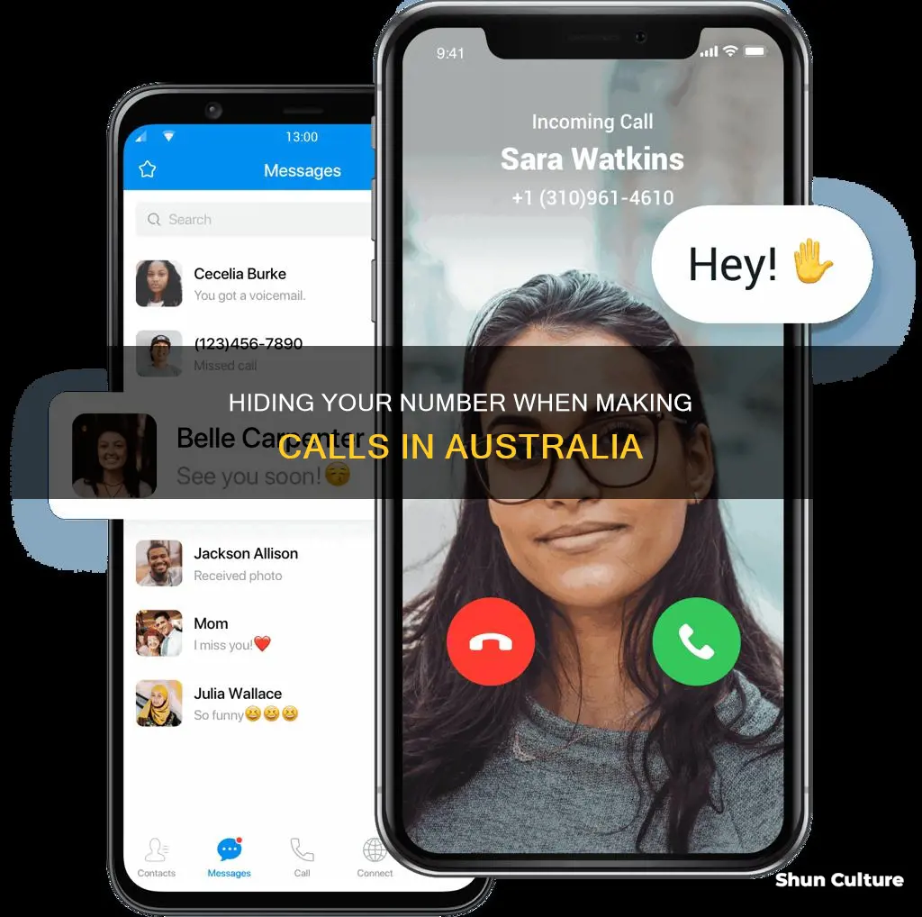 how to dial as a private number australia