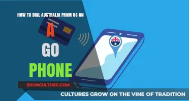 Dialing Australia from the US: A Go Phone User's Guide