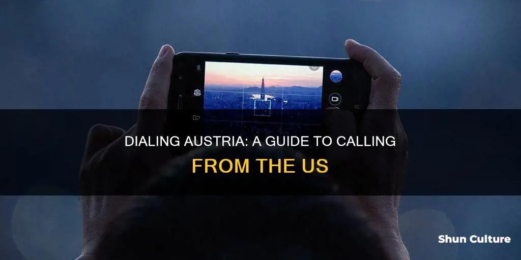 how to dial austria cell from us