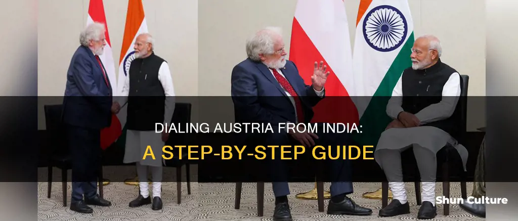 how to dial austria from india