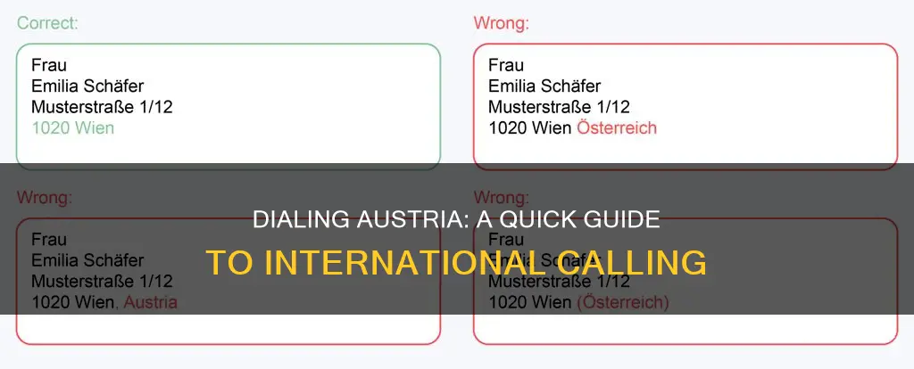 how to dial austria from