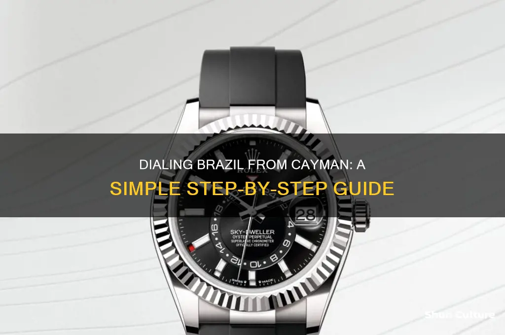 how to dial brazil from cayman