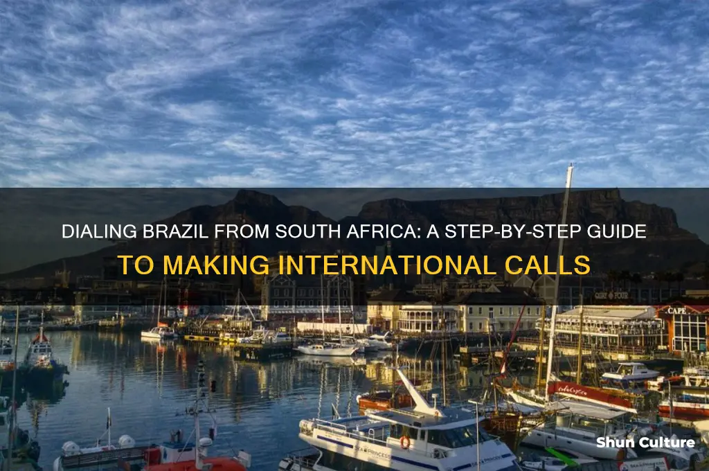 how to dial brazil from south africa