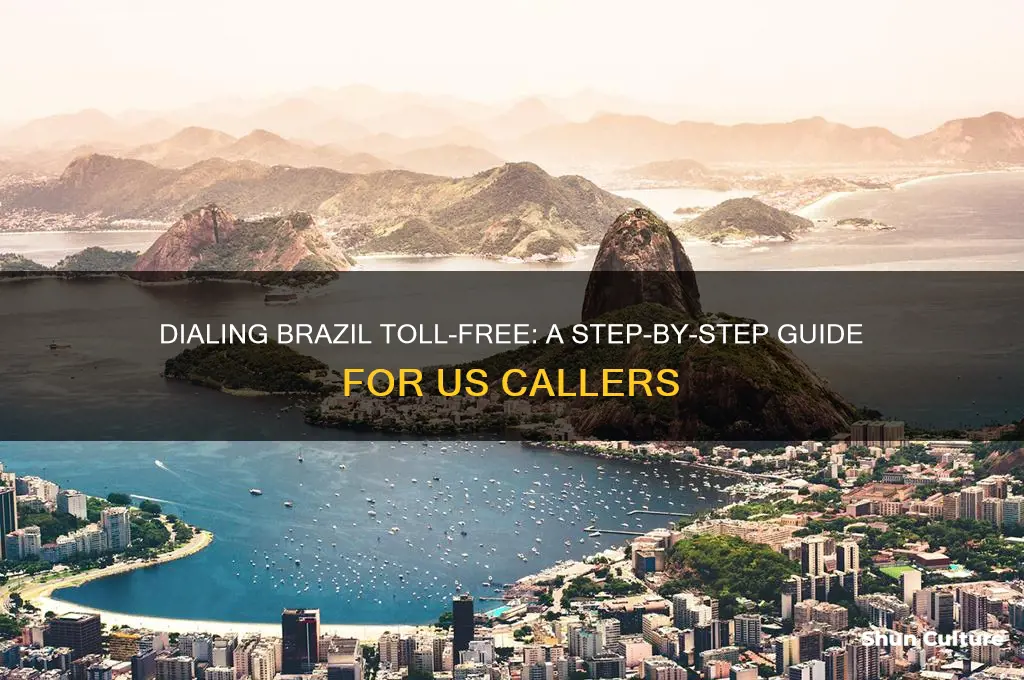 how to dial brazil toll free number from us