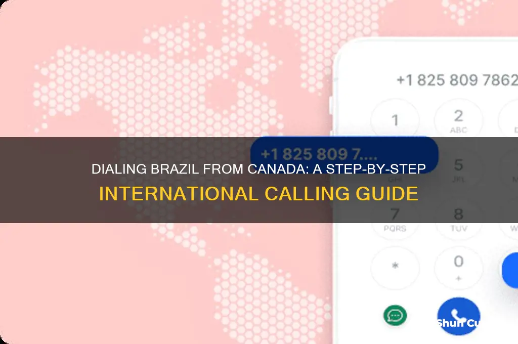 how to dial international from canada to brazil