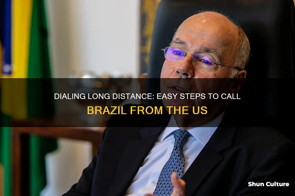 how to dial long distance from us to brazil