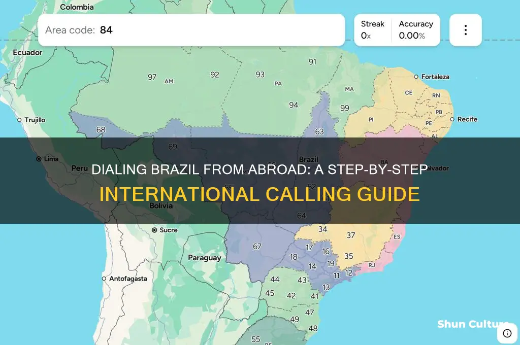 how to dial out of country to brazil