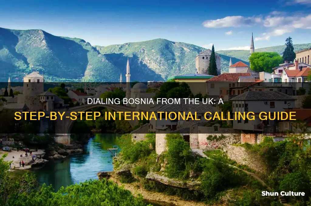 how to dial out to bosnia from uk