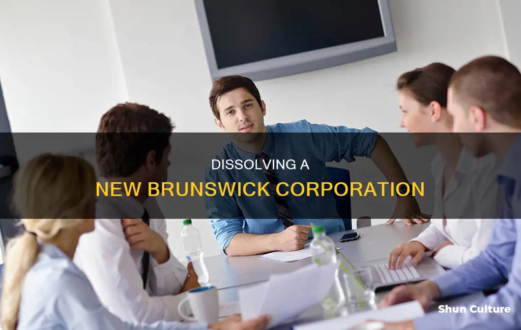 how to dissolve a corporation in new brunswick