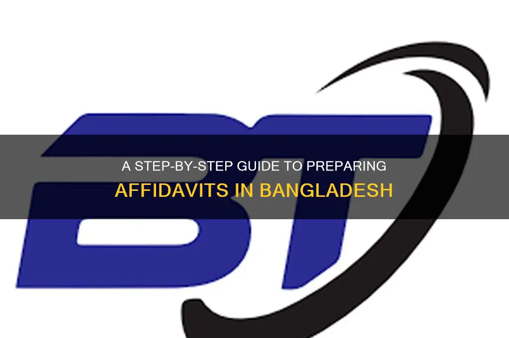 how to do affidavit in bangladesh