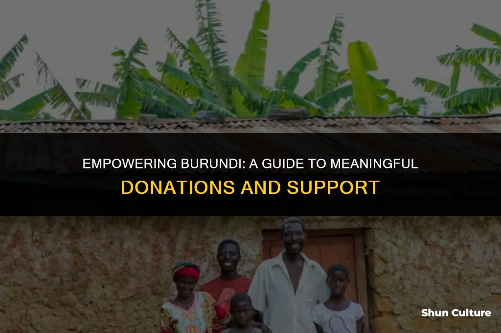 how to donate to burundi