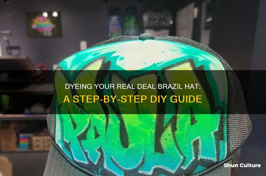 how to dye a real deal brazil hat