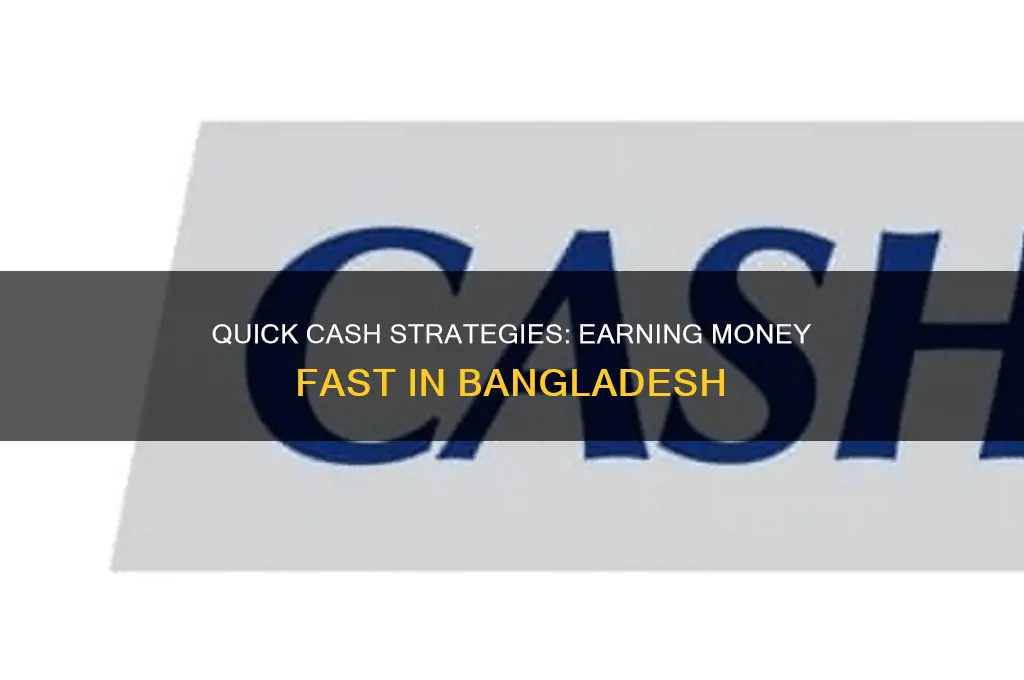 how to earn money fast in bangladesh