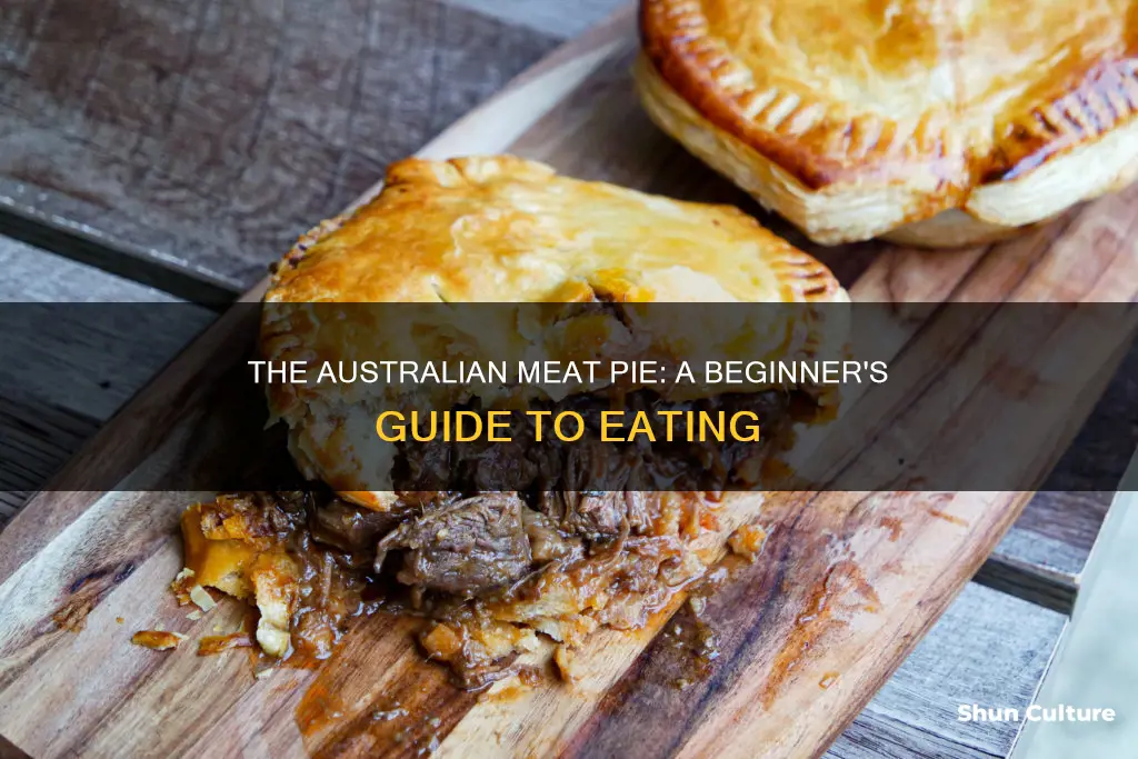 how to eat an australian meat pie
