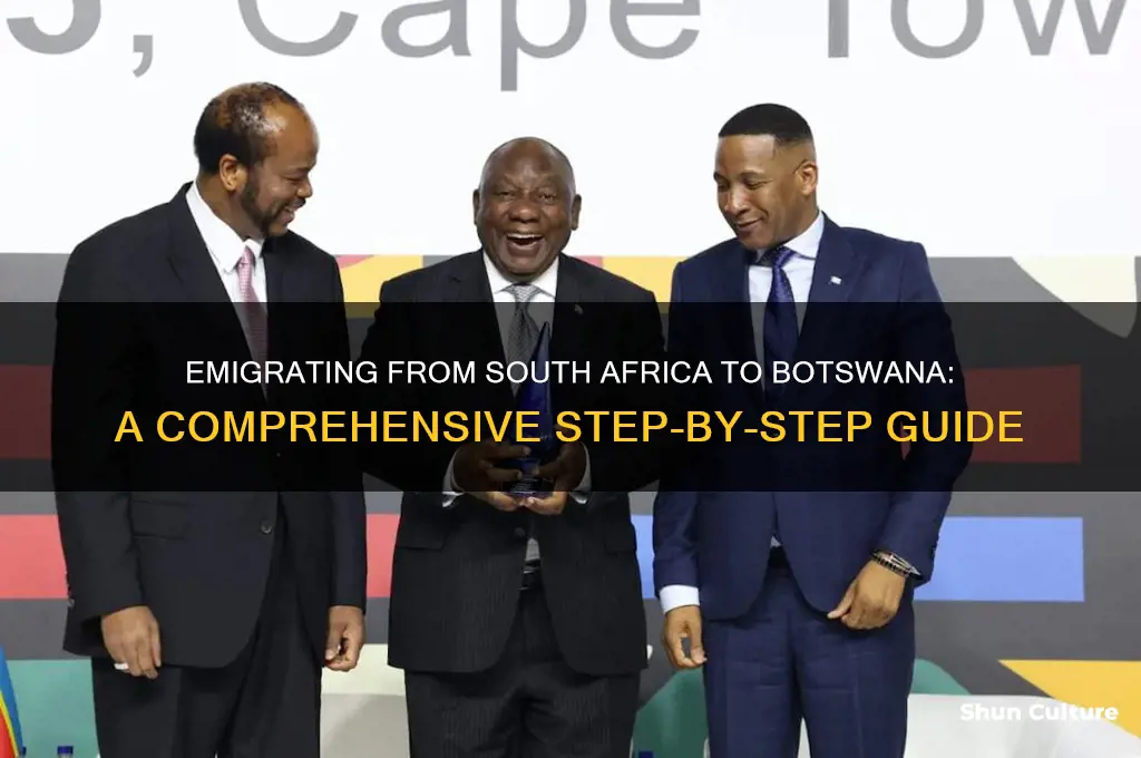 how to emigrate from south africa to botswana