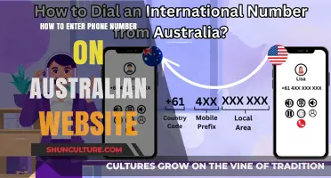 Entering Phone Numbers: Australian Website Format