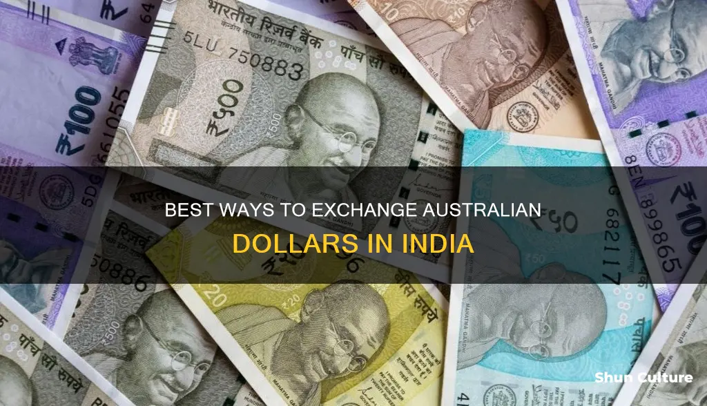 how to exchange australian dollars in india