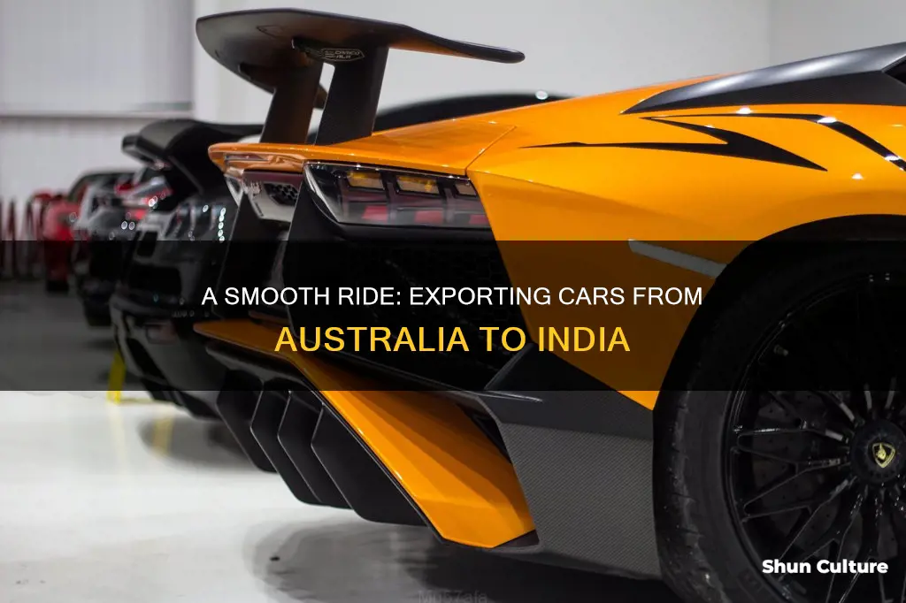 how to export car to india from australia
