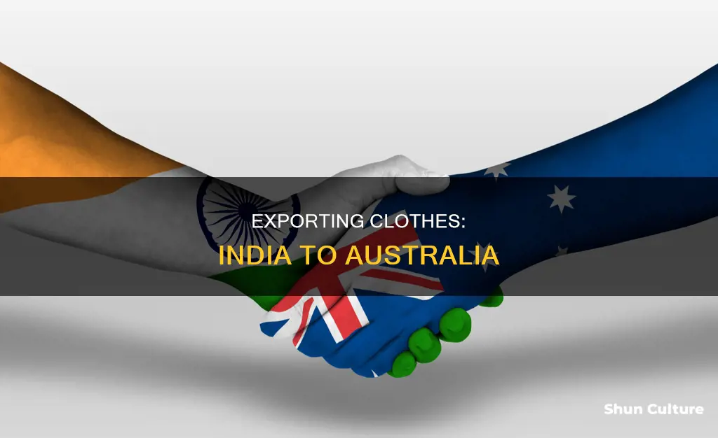 how to export clothes from india to australia