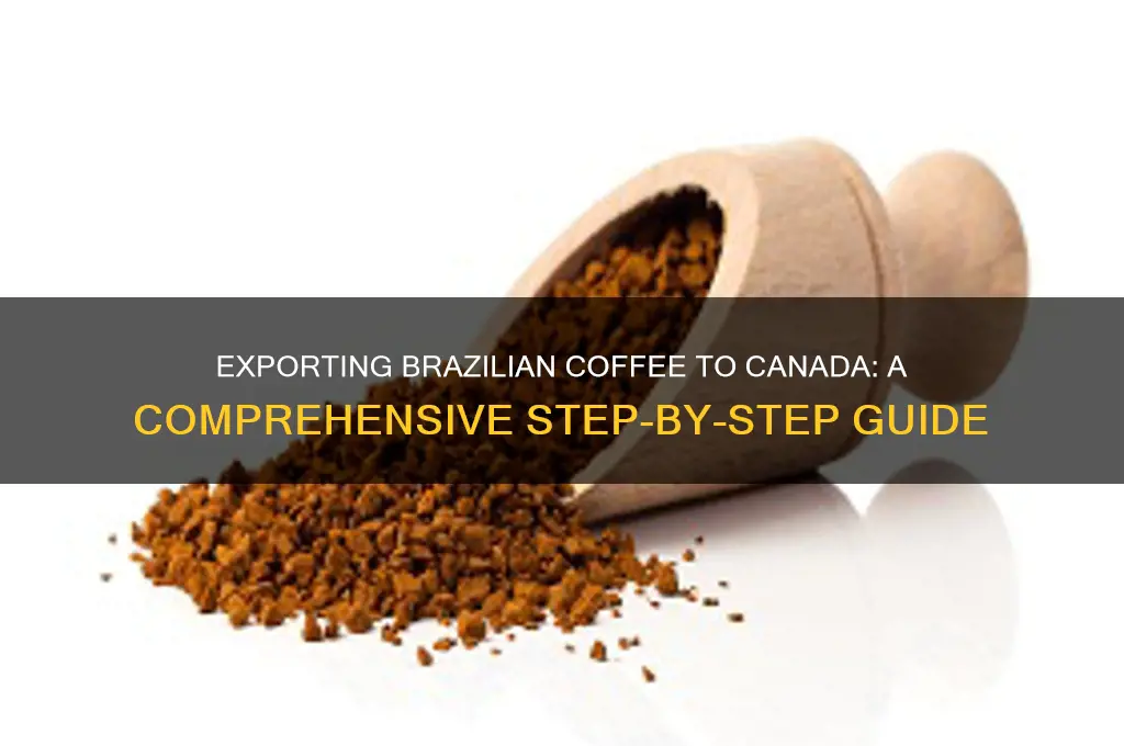how to export coffee from brazil to canada