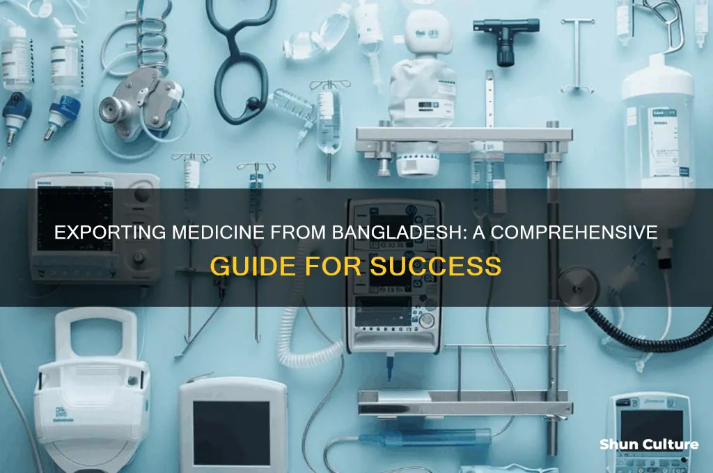 how to export medicine from bangladesh