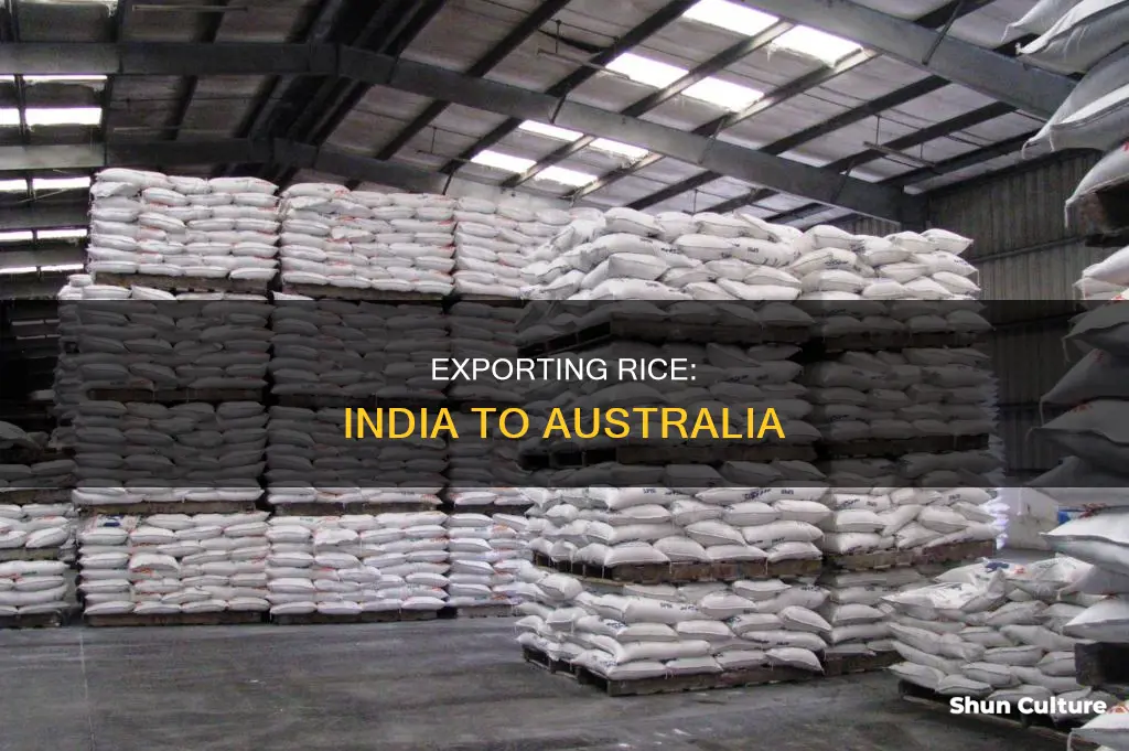 how to export rice from india to australia