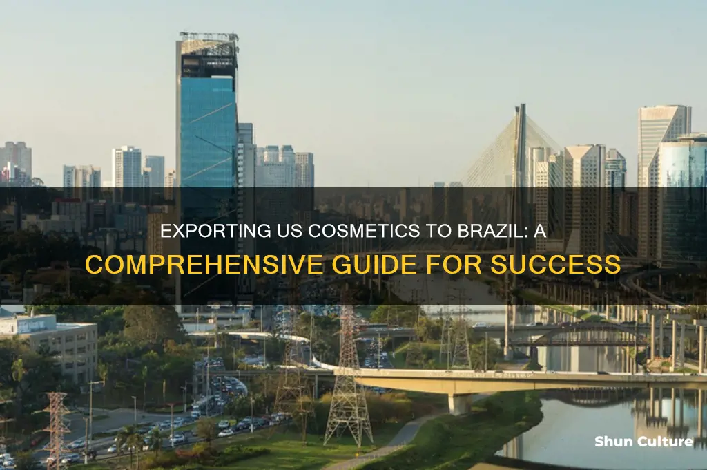 how to export usa cosmectis to brazil