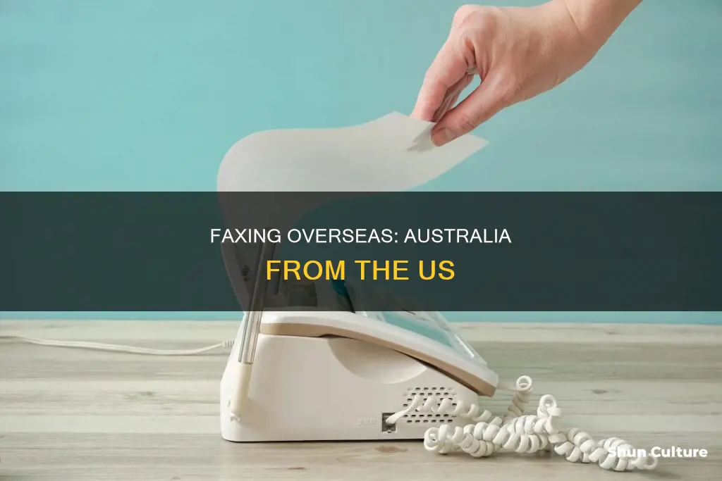 how to fax to australia from united states