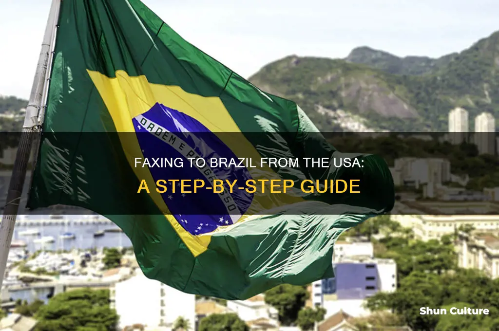 how to fax to brazil from usa