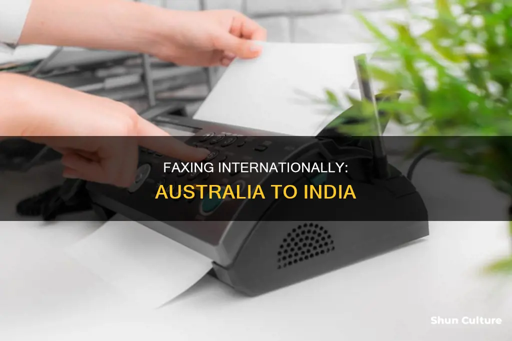 how to fax to india from australia