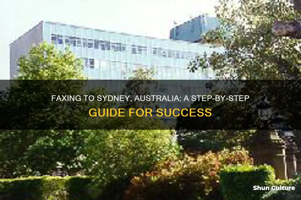 how to fax to sydney australia