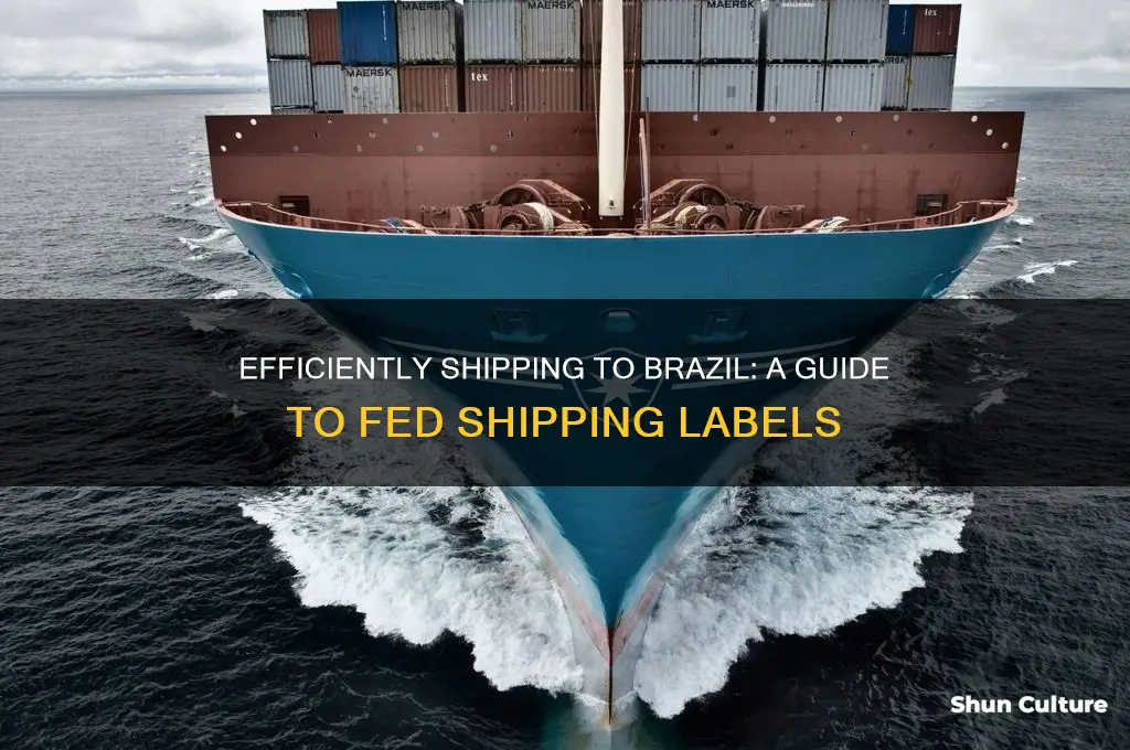 how to fed shipping labels to brazil