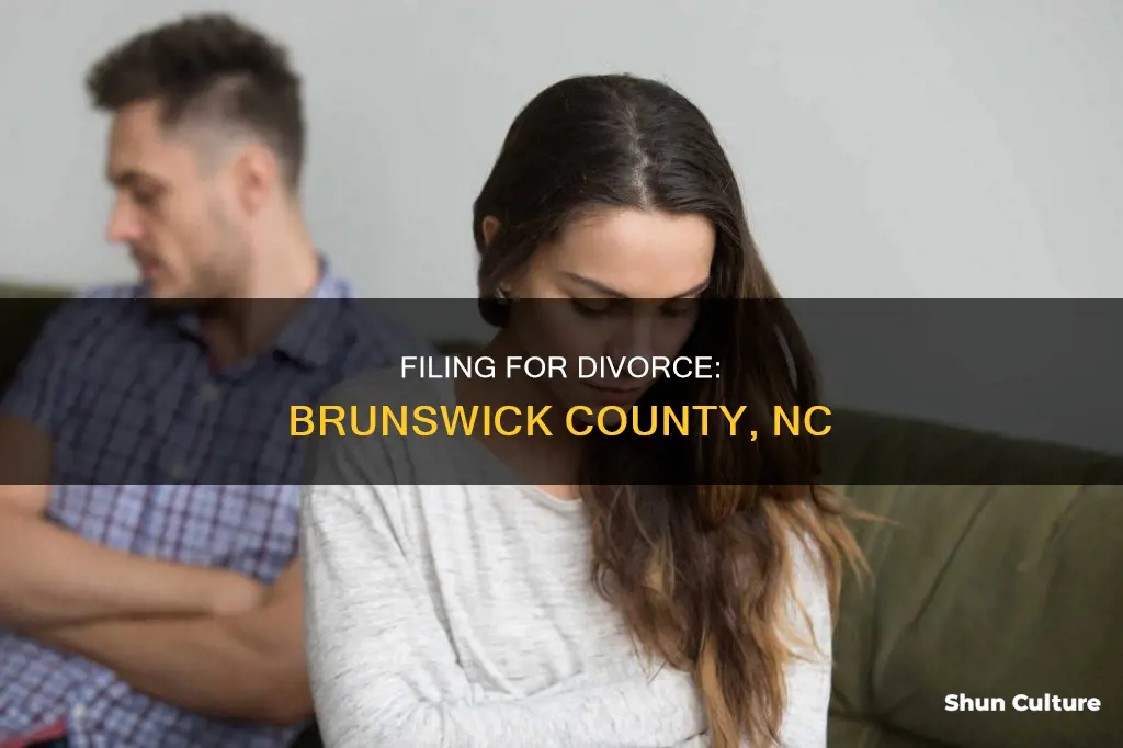 how to file for divorce in brunswick county nc