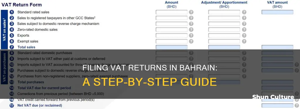 how to file vat return in bahrain