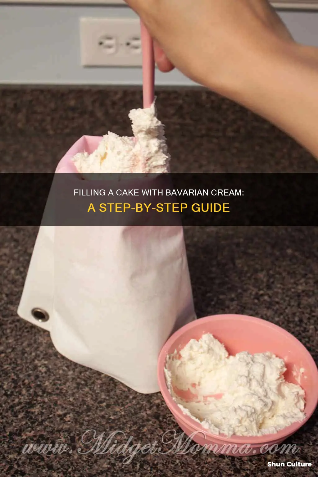 how to fill a cake with bavarian cream