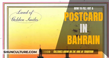 Filling Out Postcards in Bahrain: A Quick Guide